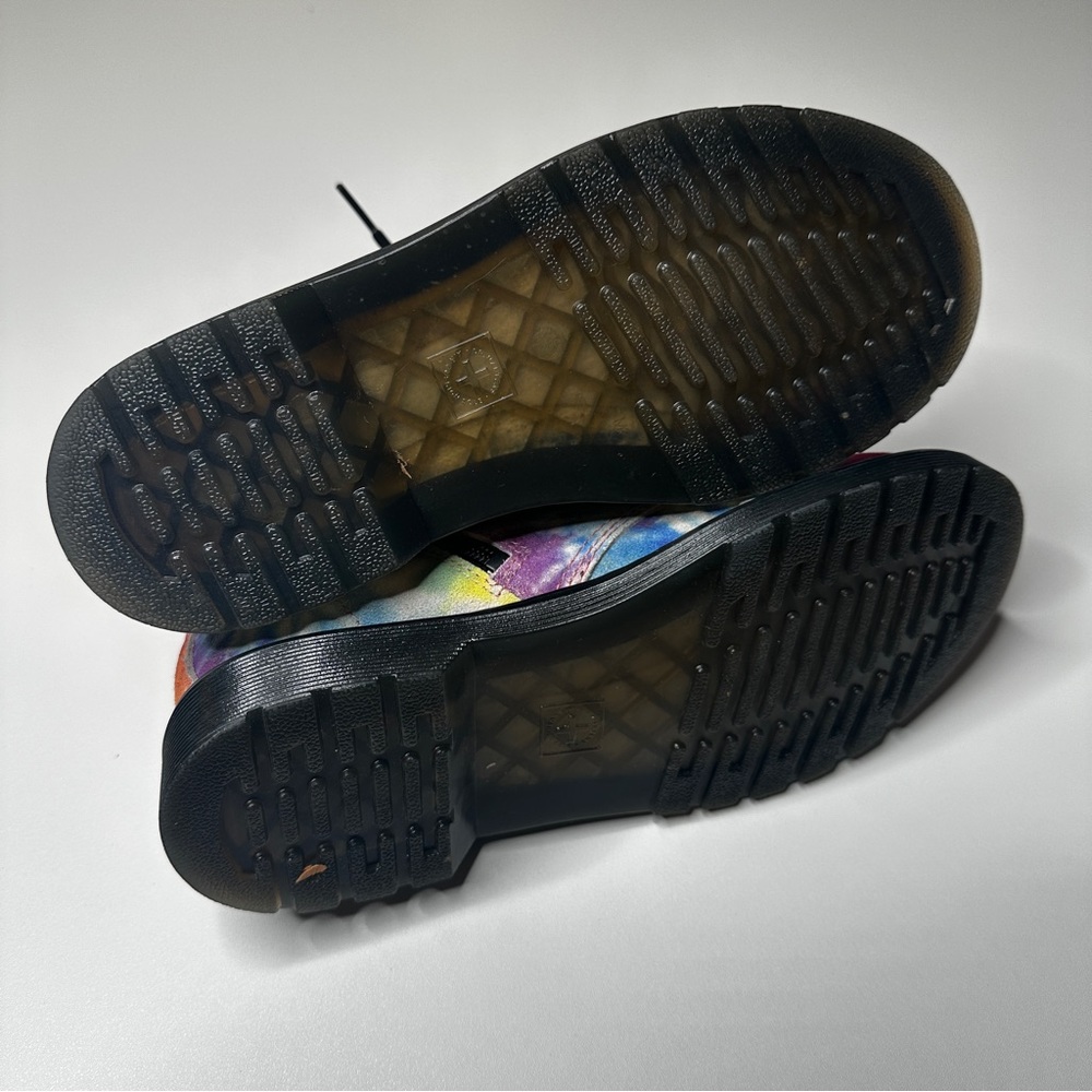 Dr. Martens 1460 Pascal Tie Dye Rainbow Combat Boots Size 4 Big Girl - Picture 5 of 7